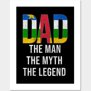 Central African Dad The Man The Myth The Legend - Gift for Central African Dad With Roots From Central African Posters and Art